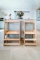 Preview: tiSsi® Geschwister Zwillings Lernturm FELIX mitwachsend Buche massiv natur