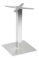 Preview: STERN® Tischgestell MAILAND 2 Aluminium in Edelstahloptik
