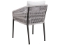 Preview: STERN® Dining Stapelsessel JELLA - anthrazit Stone mit Kissen in 6 Farben