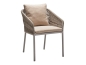 Preview: STERN® Dining Stapelsessel JELLA - warmgrau mit Kissen in 6 Farben