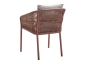 Preview: STERN® Dining Stapelsessel JELLA - Terra mit Kissen in 6 Farben