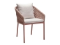 Preview: STERN® Dining Stapelsessel JELLA - Terra mit Kissen in 6 Farben