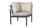 Preview: STERN® Lounge Eckelement TAMMO Aluminium schwarz matt