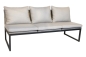 Preview: STERN® Lounge 3-Sitzer Bank TAMMO Aluminium schwarz matt