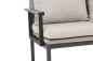 Preview: STERN® Lounge 2-Sitzer Bank TAMMO Aluminium schwarz matt