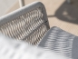 Preview: STERN® Dining Stapelsessel JELLA - greige mit Kissen in 6 Farben