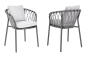 Preview: STERN® Sessel KLEA mit Sitz- und Rückenkissen