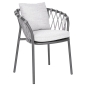 Preview: STERN® Sessel KLEA mit Sitz- und Rückenkissen