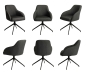 Preview: STERN® Drehsessel TURN Aluminium schwarz