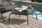 Preview: STERN® Lounge Hocker ODEA Aluminium mit Kissen