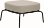 Preview: STERN® Lounge Hocker ODEA Aluminium mit Kissen