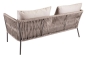 Preview: STERN® Sofa 2-Sitzer MARLA Kordel-Optik mit Kissen