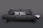 Preview: STERN® NEW HOLLY Best-of-Set grau mit Auflage & Kissen
