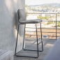 Preview: STERN® Outdoor Barhocker LEVI Edelstahl anthrazit stapelbar