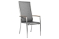Preview: STERN® Stapelsessel CARDIFF Teak Edelstahl extra hohe Rückenlehne