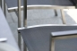Preview: STERN® Stapelsessel CARDIFF Edelstahl Textilen Aluminiumarmlehnen