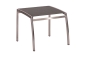 Preview: STERN® Hocker CARDIFF Edelstahl Textilen silbergrau