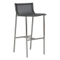 Preview: STERN® Outdoor Barhocker BARNY Edelstahl silber