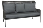 Preview: STERN® Lounge Sofa GRETA Kordel-Optik mit Kissen