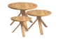 Preview: STERN® Beistelltisch FREDDIE TEAK Ø 55, Ø 60, Ø 65 cm