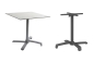 Preview: Gestell graphit mit Silverstar Tischplatte