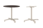 Preview: Gestell greige mit Silverstar Tischplatte