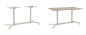 Preview: Gestell graphit mit Silverstar Tischplatte