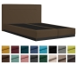 Preview: Boxspringbett PALERMO 160x200 cm mit Holzsockel
