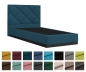 Preview: Boxspringbett PALERMO 120x200 cm mit Holzsockel