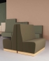 Preview: CASSALLO® Sitzbank YUMA SOLID HIGH BAQ 165cm