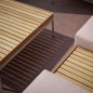 Preview: STERN® Beistelltisch COCO Aluminium Teak 80x80x29cm