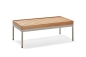 Preview: STERN® Beistelltisch COCO Aluminium Teak 80x40x29cm