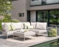 Preview: STERN® Lounge Hocker COCO Aluminium greige
