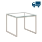 Preview: Beistelltisch DALLAS 55x55cm mit Glasplatte