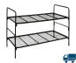 Preview: Teilbares Etagenbett Stahlgitter, 90x200cm, schwarz