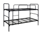 Preview: Teilbares Etagenbett Stahlgitter, 90x200cm, schwarz