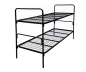 Preview: Teilbares Etagenbett Stahlgitter, 90x200cm, schwarz