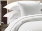 Preview: 28mm Streifsatin Bettwäsche GENUA mit Hotelverschluss