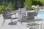 Preview: STERN® Terrassenstuhl GRETA Dining Sessel Kordel-Optik mit Kissen