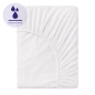 Preview: Jersey Hygiene Spannbetttuch 100% BW Unterseite PU beschichtet