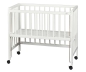 Preview: tiSsi® Beistellbett SOPHIE Buche Weiß - Babybett aus Massivholz