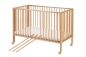 Preview: tiSsi® Faltbares Kinderbett JORI Buche Natur - Reisebett aus Massivholz