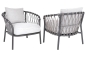Preview: STERN® Lounge Sessel KLEA mit Sitz- und Rückenkissen