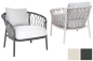 Preview: STERN® Lounge Sessel KLEA mit Sitz- und Rückenkissen