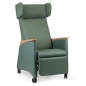 Preview: Funktionssessel KYARA RELAX BRM RD mit Liegefunktion auf Rollen