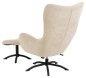 Preview: Drehsessel PORTOBELLO mit Hocker & Liegefunktion Stoff Skyland