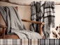 Preview: Plaid Wohndecke MARTINA Karo grob 150x200cm, VE8