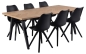 Preview: Kunstleder Stuhl POLLINA schwarz, VE4