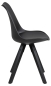 Preview: Kunstleder Stuhl POLLINA schwarz, VE4