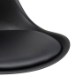 Preview: Kunstleder Stuhl POLLINA schwarz, VE4